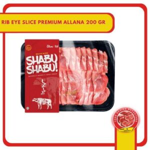 DAGING SLICE PREMIUM RIB EYE ALLANA | DAGING SHABU SHABU | SUKIYAKI - 200 GR