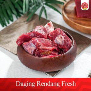 Daging Rendang Sapi SEGAR Potong | Beef Rendang Cutting FRESH / 500 Gr